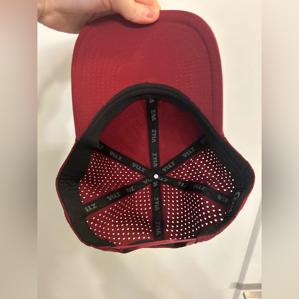 Zyia Active Vortex Snapback Maroon Hat - image 8